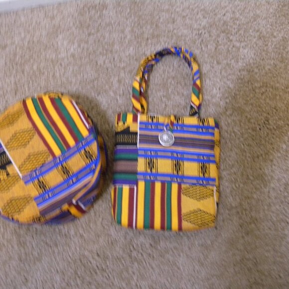 Colorful 2-Piece Set Kufi & Handbag by CB - Picture 9 of 13